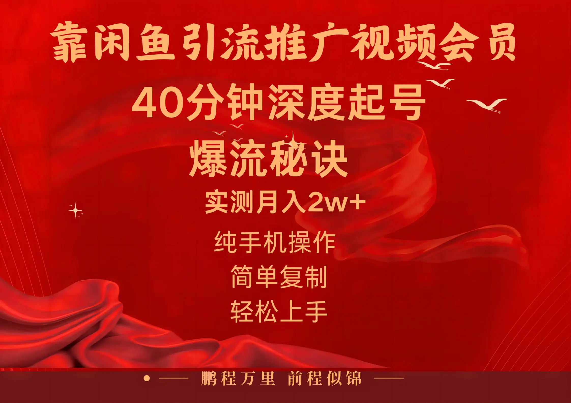 闲鱼暴力引流推广视频会员，能做到日入2W+，操作简单
