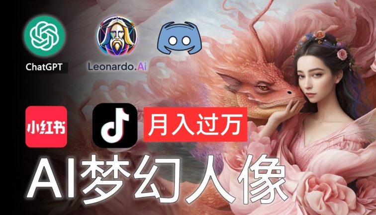 AI摄影梦幻人像：零基础也能月入过万的秘密