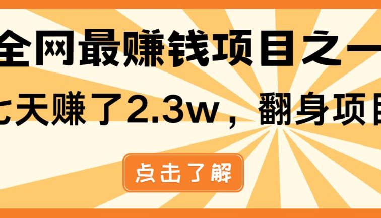 小白必学项目，纯手机简单操作收益非常高!年前翻身！